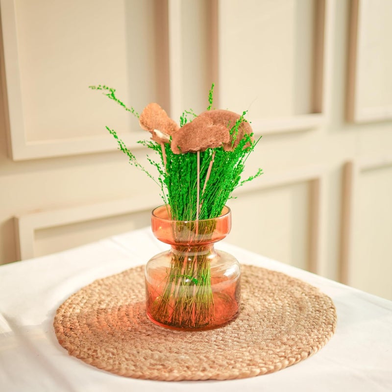 Arte Casa Arte Casa Dried Flower Timber Green Bunch Rustic Flower Bunch Natural and Earthy Floral Arrangement Gift for Special Occasions Ideal for Anniversary Valentine 1 Bunch Green Natural  - Image 2