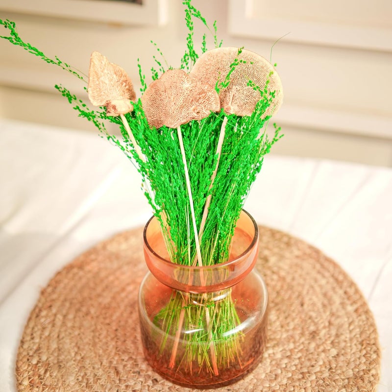 Arte Casa Arte Casa Dried Flower Timber Green Bunch Rustic Flower Bunch Natural and Earthy Floral Arrangement Gift for Special Occasions Ideal for Anniversary Valentine 1 Bunch Green Natural  - Image 4