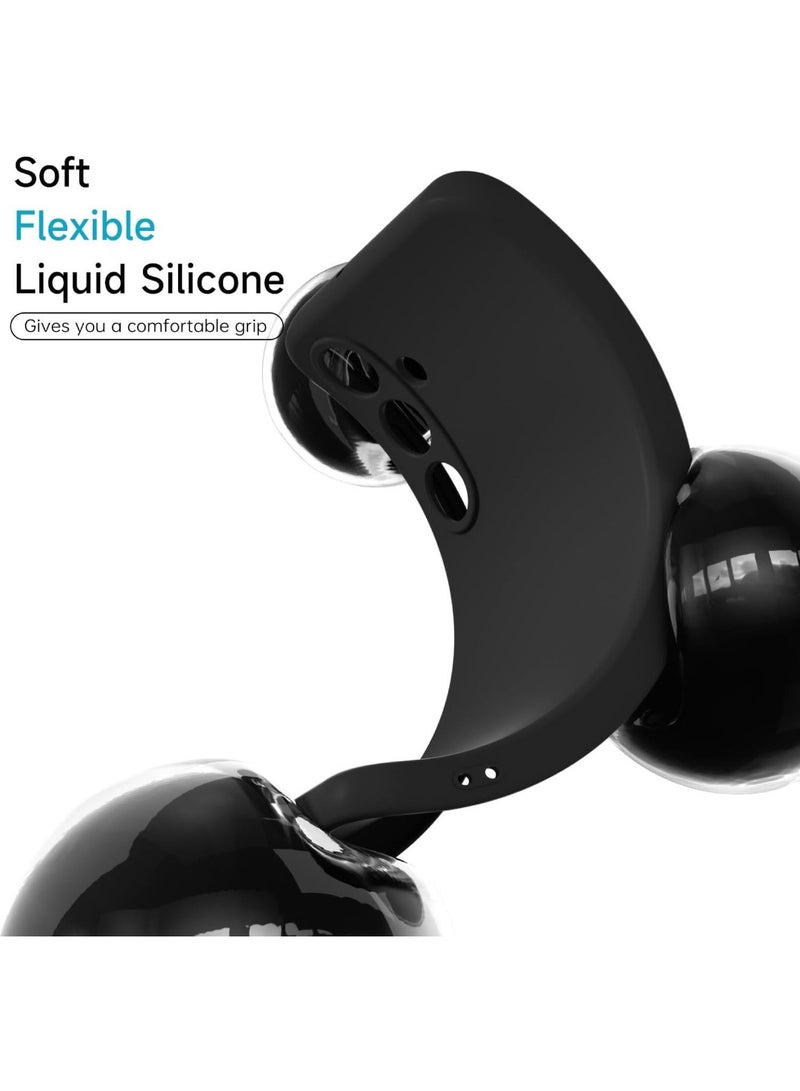 Adando for Samsung Galaxy S26 Case, Premium TPU Rubber Silicone Cover [Camera Protection] [Soft Anti-Scratch Microfiber Lining]  Shockproof Slim Fit for Daily Comfort (Black) - Image 3