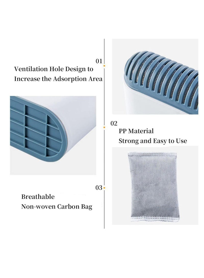 2 قطع معطر ثلاجة، حقيبة تنقية الهواء، معطر ثلاجة بالفحم النشط من البامبو، مزيل الروائح، مزيل الروائح للثلاجات والمجمدات، مناسب للخزائن والأحذية والمطابخ والأقبية - Image 3