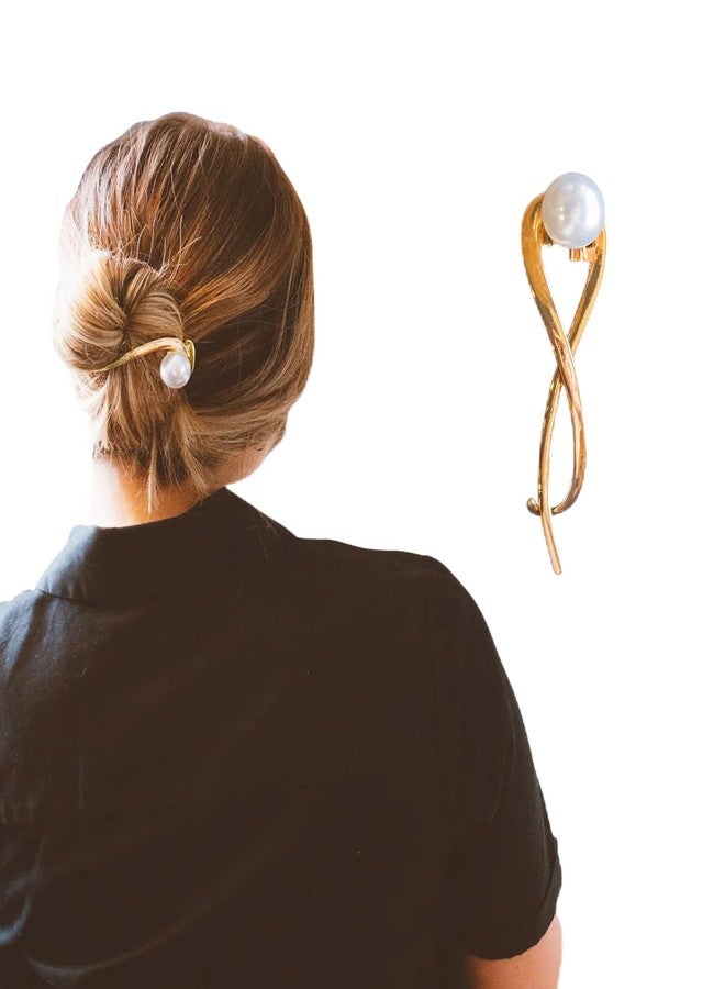 ANDI Antoinette Vintage Metal Hair Accessory for Women and Girls, French Twist Hair Pin - Image 1