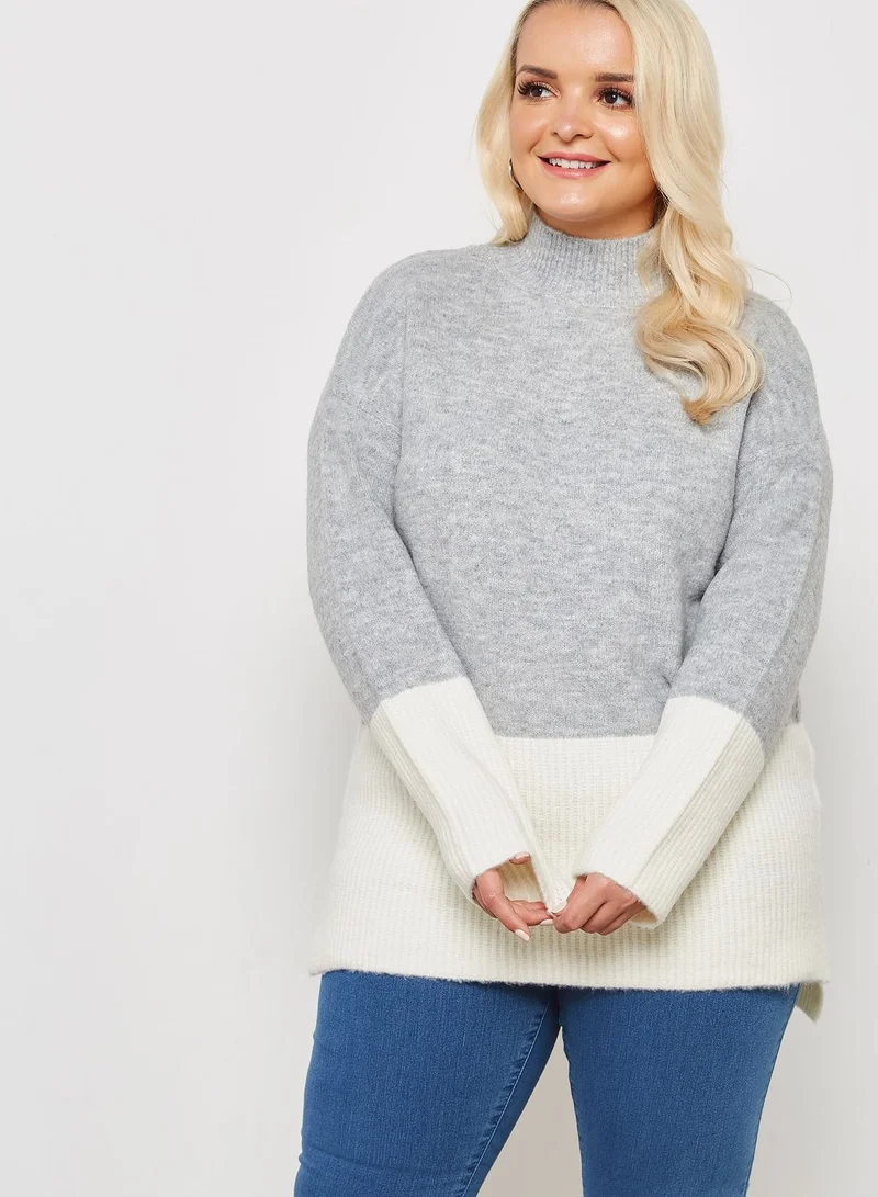 EVANS Colourblock Sweater