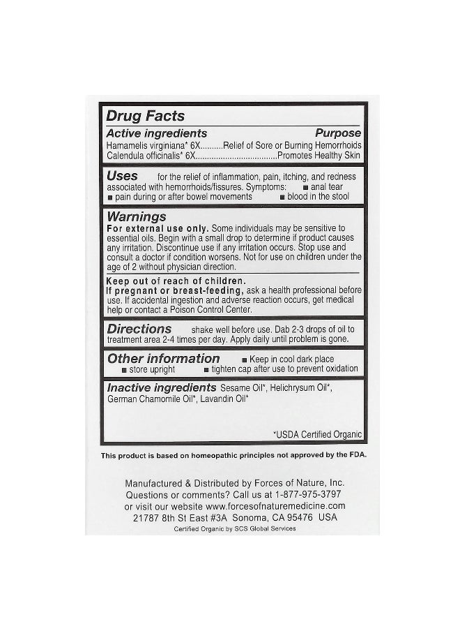 FORCES OF NATURE Forces of Nature, Fissure, Organic Plant Medicine , 0.37 oz (11 ml)  - Image 2