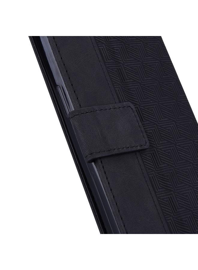 زبون جراب لهاتف Infinix Note 12 G96/X670، جراب هاتف جلدي منقوش هندسيًا - Image 4