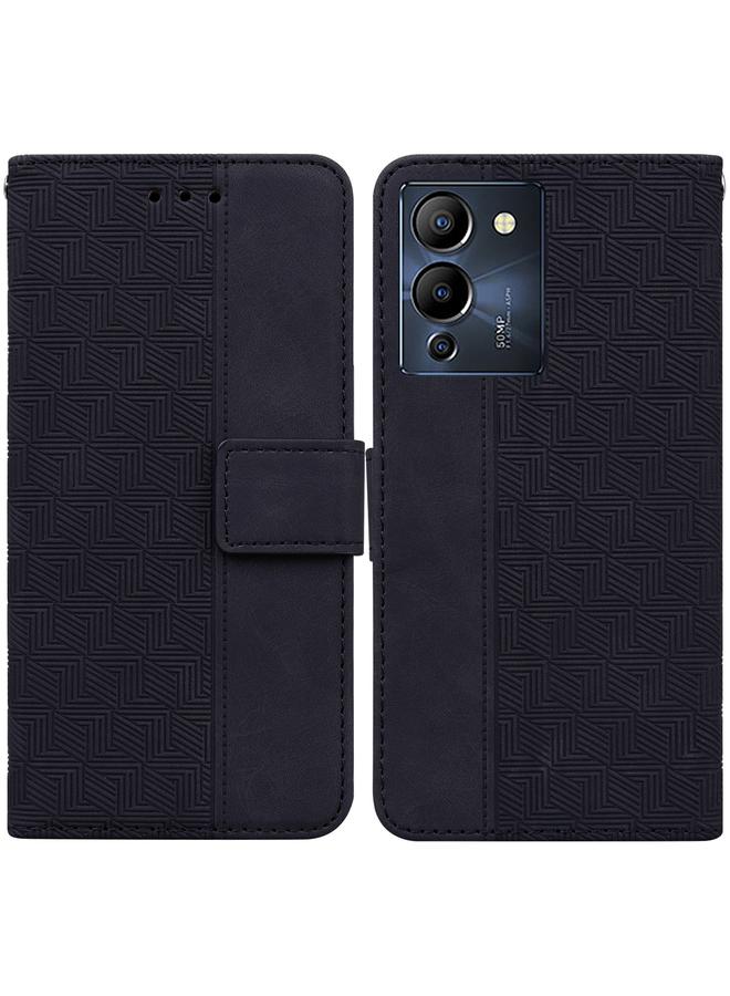 زبون جراب لهاتف Infinix Note 12 G96/X670، جراب هاتف جلدي منقوش هندسيًا - Image 1