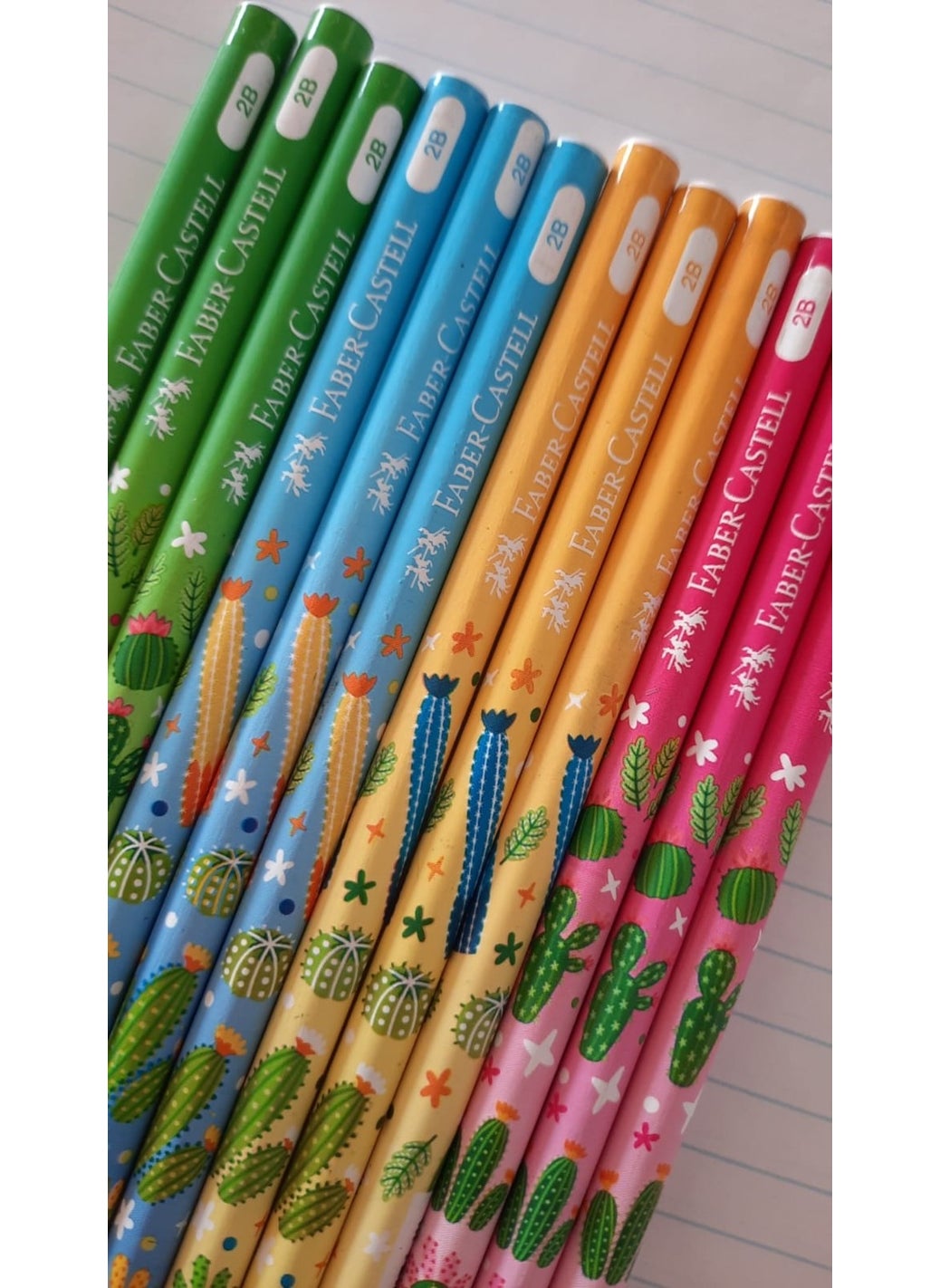 FABER-CASTELL - Cactus Pencil New Season Series 2b 12 Pieces - Image 1