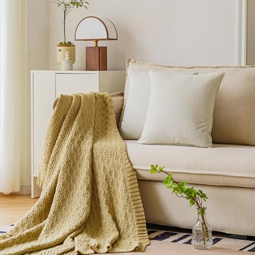 NiNi ALL Outdoor Waterproof Throw Pillow Covers Set of 2 Decorative Farmhouse Garden Pillowcase Solid Cushion Cases for Patio Tent Couch 18x18 inch Beige - Image 3