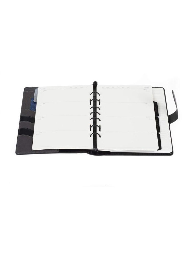 Collins Hardcover Undated Week to View Desk Organizer Black - Image 5