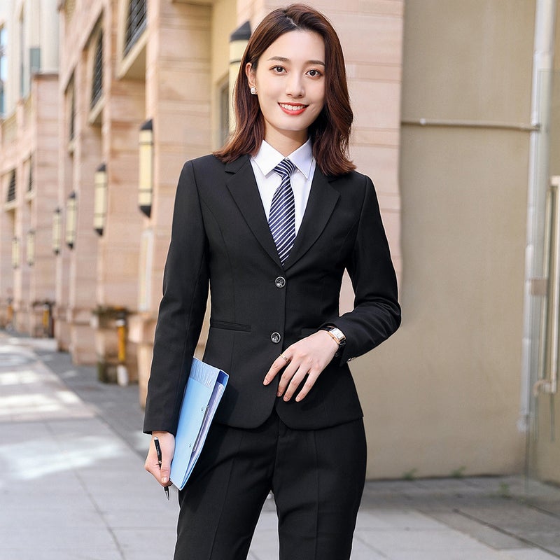 Civil Service Interview Clothing, Same Style For Men And Women, Professional Clothing, Teacher Suit, Teacher Work Clothes, Black Suit - Image 4
