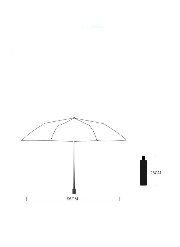 Loquat Sun Umbrella Female UV Sun Umbrella vinyl Clear Umbrella English Check Black  - Image 2
