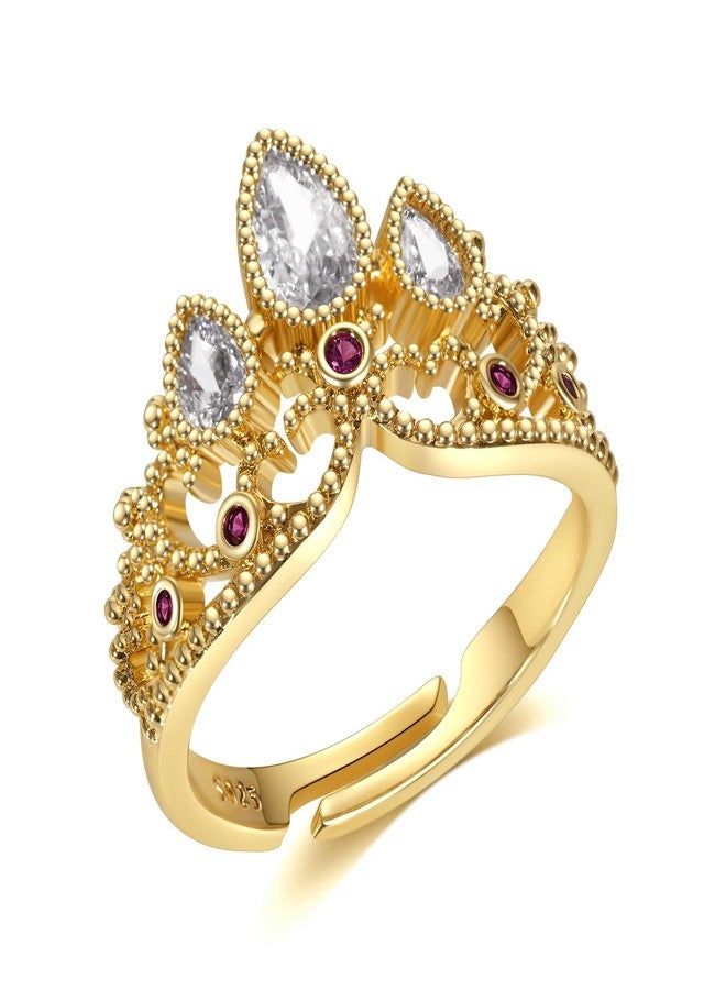 Botrinal Rapunzel Ring Tangled Fans Princess Crown Ring Princess Jewelry Birthday Party Ring Halloween Dress up Gifts - Image 1