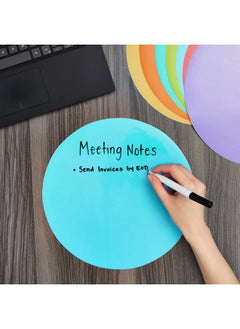 Juvale 24 Pack 11-Inch Dry Erase Spots And Sticker Dots For Classroom Tables - Peel And Stick Circles For Teachers And School Essential Supplies (8 Colors)  - Image 5