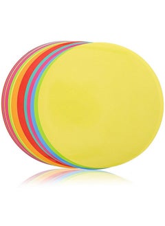 Juvale 24 Pack 11-Inch Dry Erase Spots And Sticker Dots For Classroom Tables - Peel And Stick Circles For Teachers And School Essential Supplies (8 Colors)  - Image 2