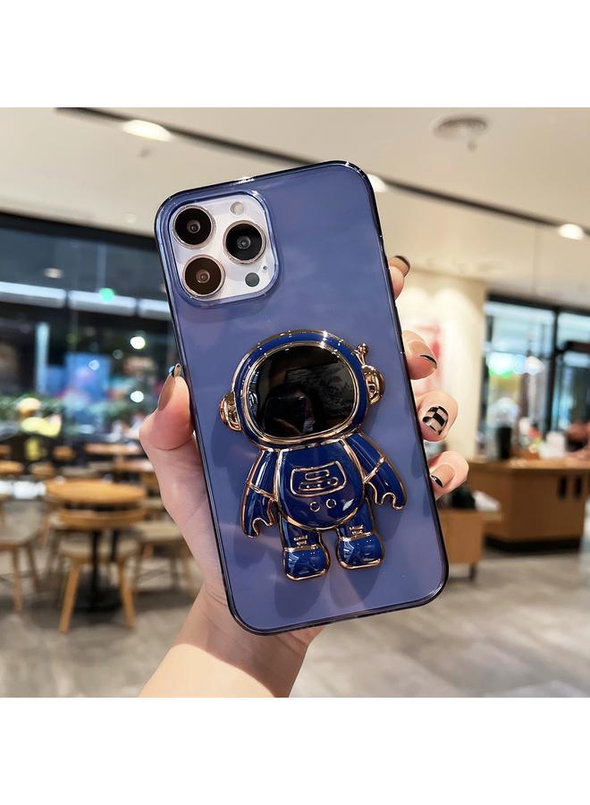 Zaboon Case For iPhone 11 Plating Astronaut Holder TPU Phone Case - Image 1