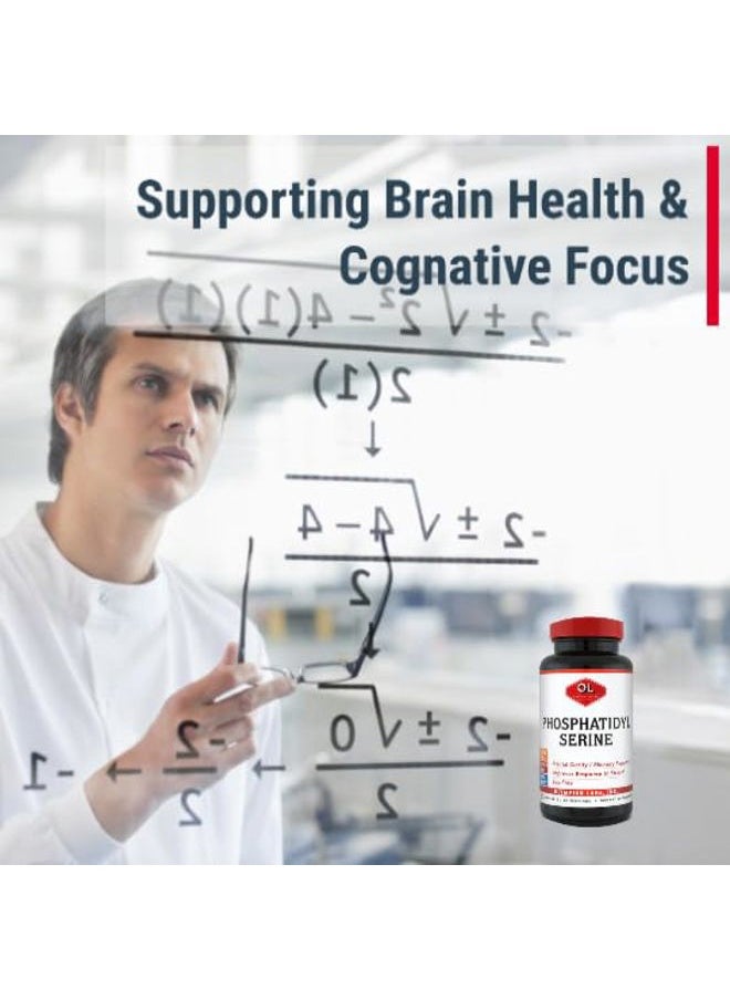 Phosphatidylserine Complex | 60 Capsules | Supports Healthy Brain Cognitive Function, Promotes Memory, Focus Brain Activity
