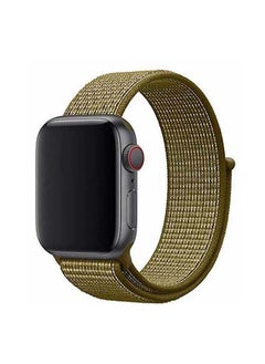 Sport Loop Replacement Band for Apple Watch Series 7/6/5/4/SE 45/44/42mm Olive Flak