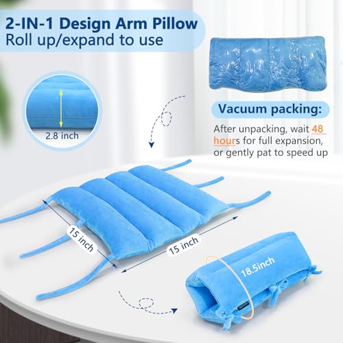 NEAUDE Arm Elevation Pillow Post Surgery Shoulder Arm Rest for Bed Armrest Pads Leg Support Pillows Hand Ankle Elevation Broken Wrist Leg Prop Knee Elevating Surgery Recovery (Multi-Purpose) - Image 3