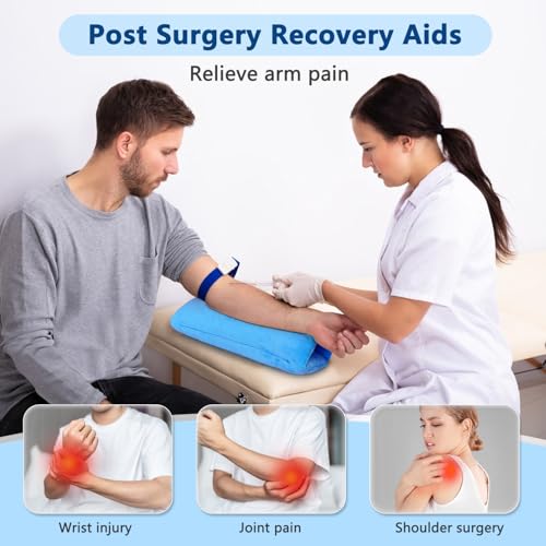 NEAUDE Arm Elevation Pillow Post Surgery Shoulder Arm Rest for Bed Armrest Pads Leg Support Pillows Hand Ankle Elevation Broken Wrist Leg Prop Knee Elevating Surgery Recovery (Multi-Purpose) - Image 2