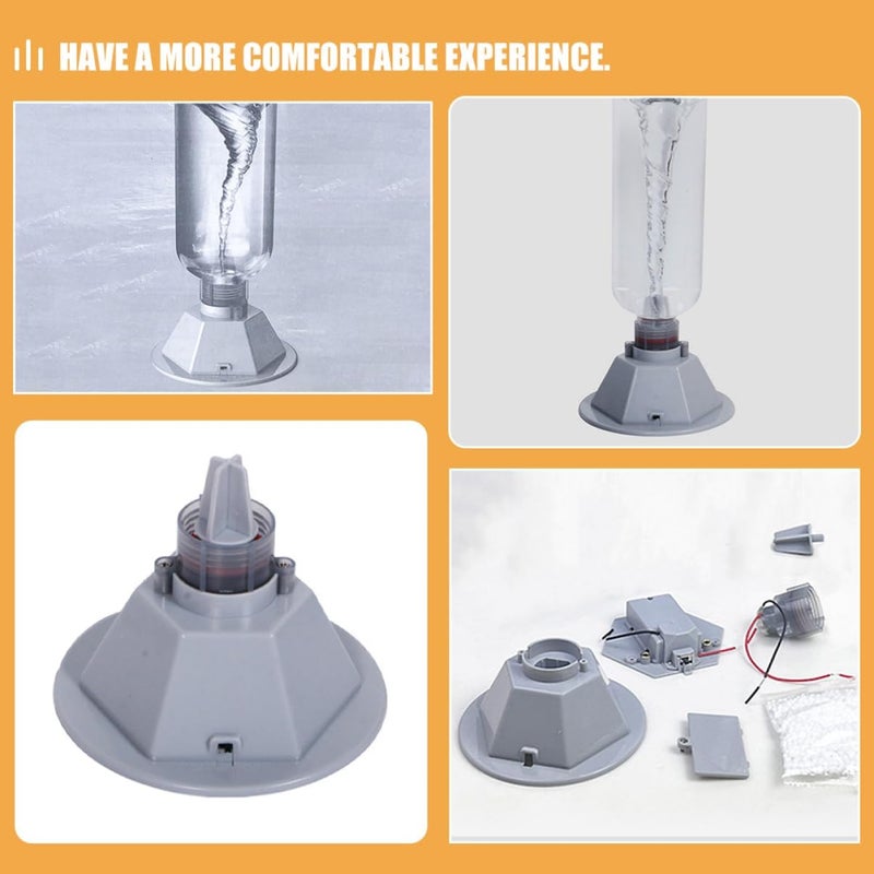 ديروفان مجموعة محاكاة الأعاصير العلمية من ديروفان - جهاز محاكاة الأعاصير على الطاولة للأطفال | لعبة تجارب الطقس STEM - Image 5