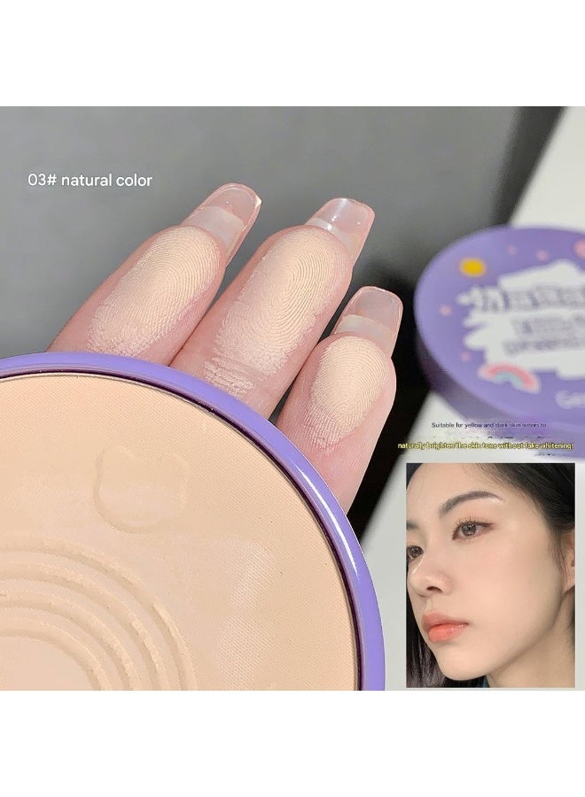 Gege Bear Milky and Soft Powder | Waterproof Matte Finish | Soft Mousse Texture | Natural Glow | Oil Control Compact Powder | Dewy Full Coverage | Flawless finish | High Performance Compact | Super stay Long Lasting | Best for Glowing Skin | Face Compact Powder For Women (03# Natural Color, 12g) - Image 4