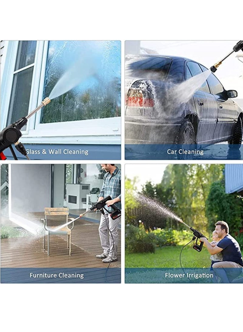 48V Cordless Portable Washer Electric High Pressure Cleaner Machine 200W 30Bar Lithium Handheld Car Cleaning Device With Foam Generator Nozzle Water Pump - Image 3