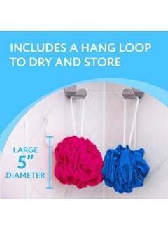 IMPRESA 6-Pack Eco-Friendly Loofah/Loofa/Mesh Bath And Shower Sponge - Loufa/Luffa/Lufa/Poof/Pouf - Loofahs/Loofas For Men And Women - Bulk Body Puffs  - Image 5