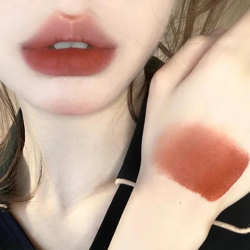 6 Colors Moisturizing Lip Gloss Velvet Matte Soft Mist Texture Color Rendering Lip Tint Waterproof Lasting Non-stick Lipsticks - Image 4