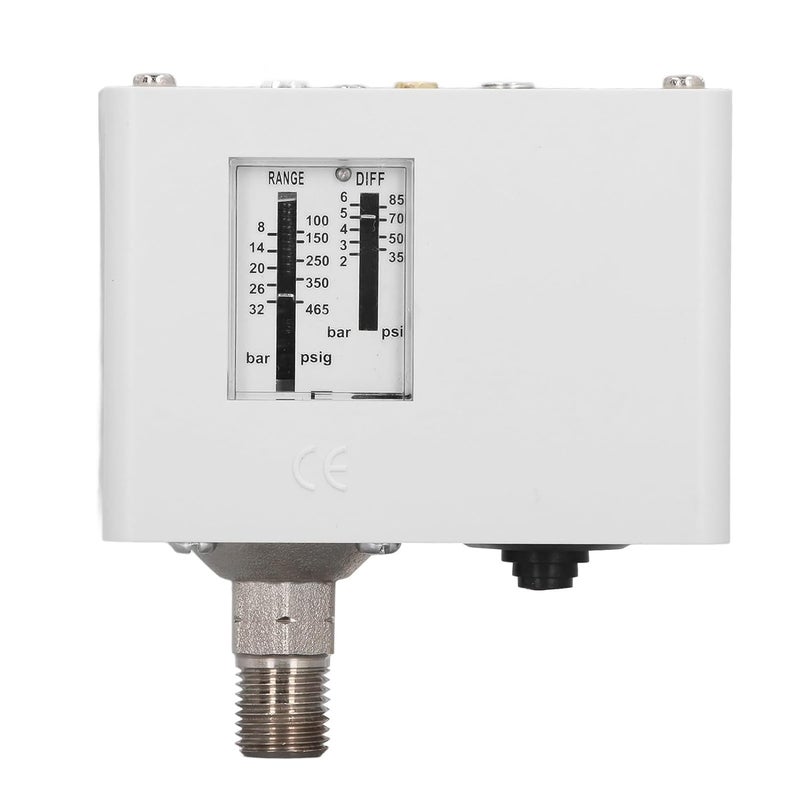 مفتاح ضغط ضاغط الهواء SPDT قابل للتعديل الهوائي لتحكم الضغط التفاضلي - Image 1