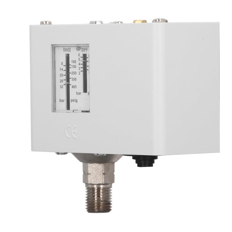 مفتاح ضغط ضاغط الهواء SPDT قابل للتعديل الهوائي لتحكم الضغط التفاضلي - Image 5