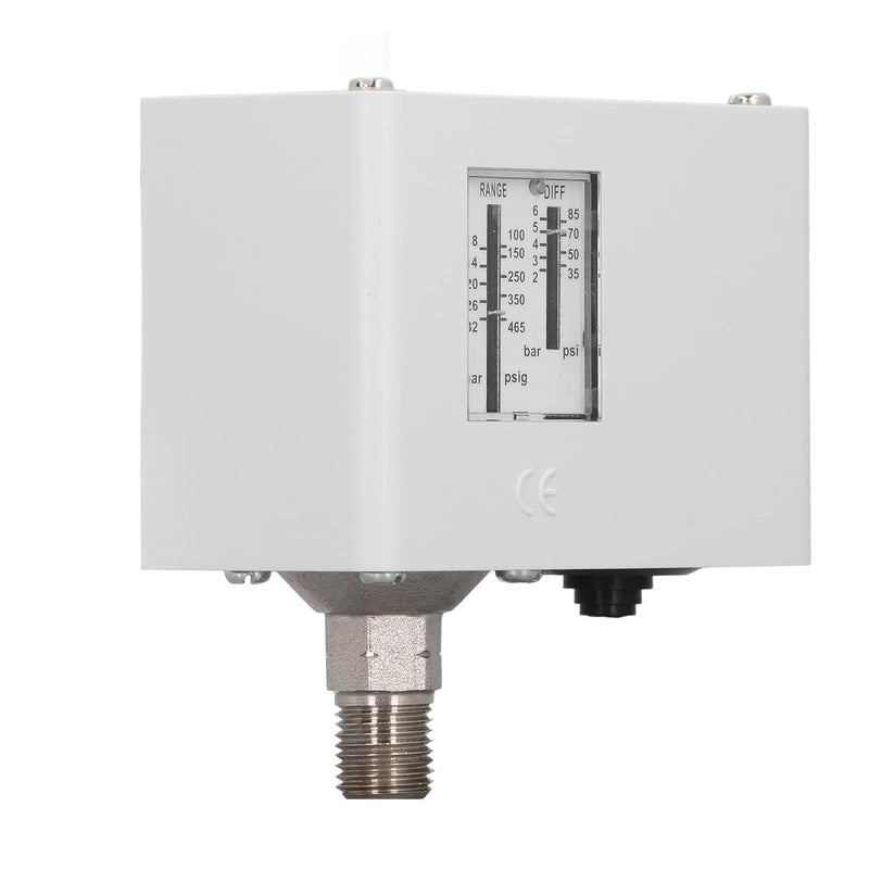 مفتاح ضغط ضاغط الهواء SPDT قابل للتعديل الهوائي لتحكم الضغط التفاضلي - Image 4