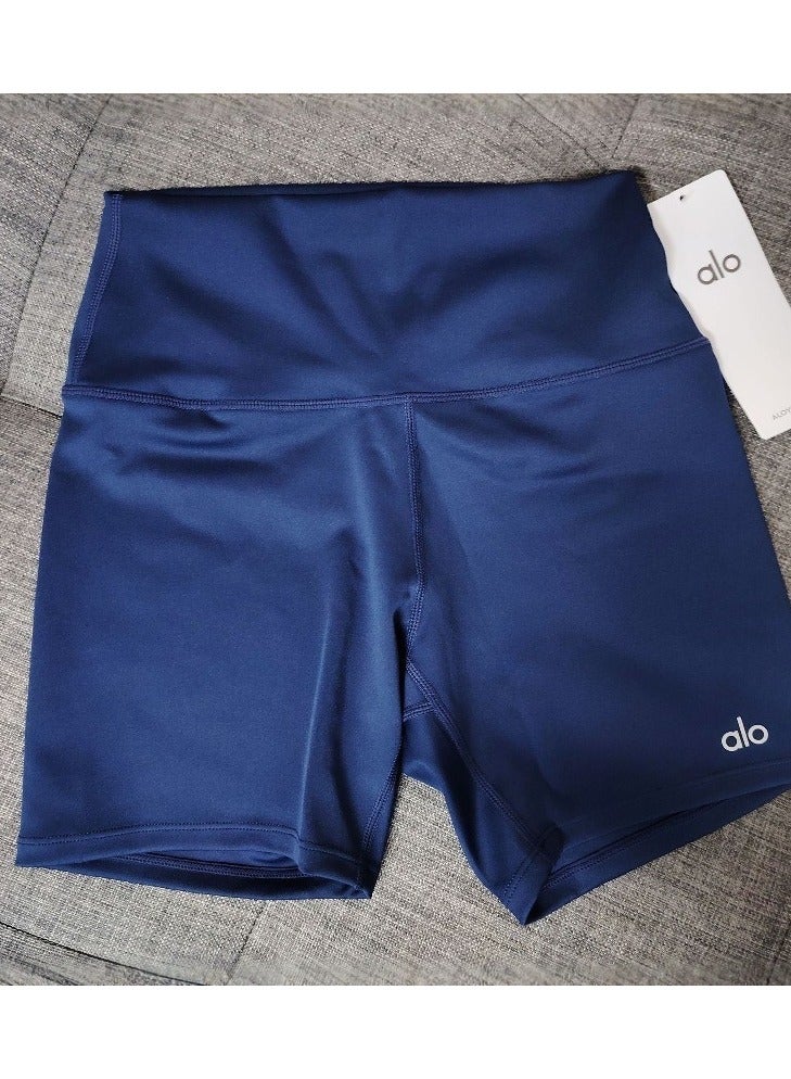 alo ALO yoga shorts, pearlescent, breathable, high-elasticity sports and fitness training wear, high-strength capri pants  - Image 3