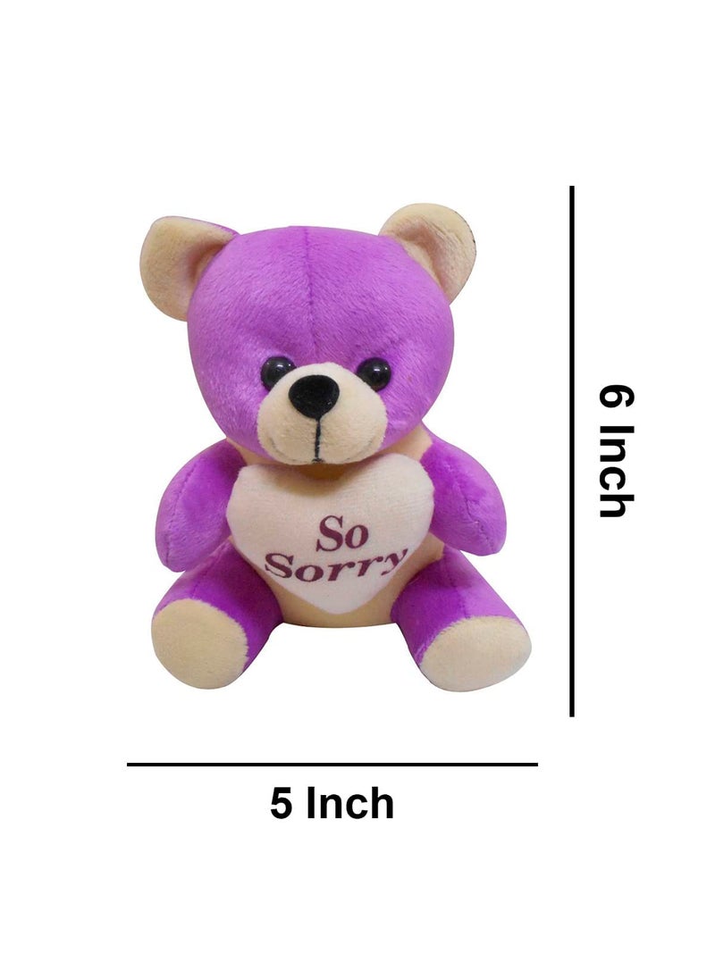 Saugat Traders Saugat Traders Sorry Gift for Girlfriend - Boyfriend - Teddy Bear & Greeting Card | Apology Gift For Husband - Wife - Friend  - Image 4