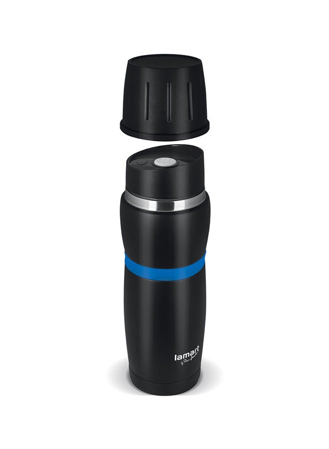 Lamart Vacuum Flask High Quality Stainless Steel 480 Ml Black/Blue - Image 3