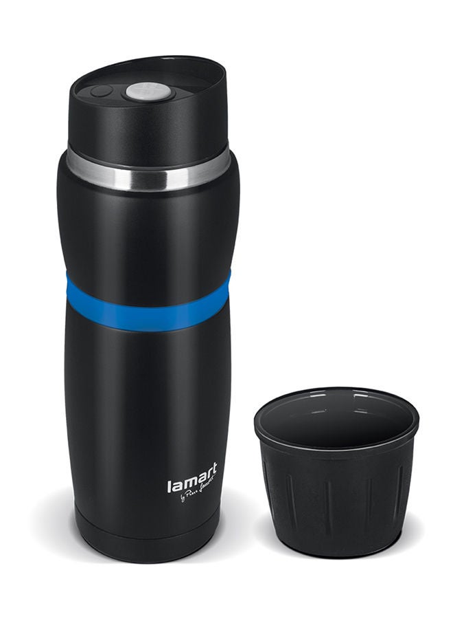 Lamart Vacuum Flask High Quality Stainless Steel 480 Ml Black/Blue - Image 2