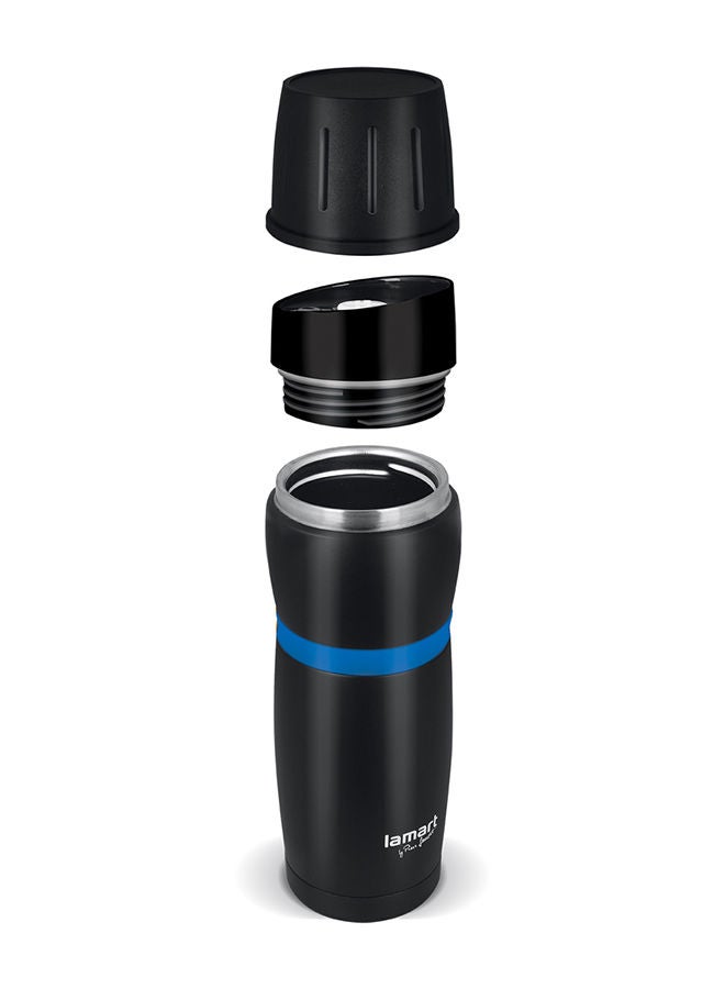 Lamart Vacuum Flask High Quality Stainless Steel 480 Ml Black/Blue - Image 4