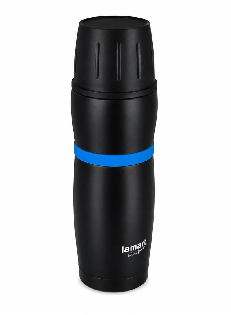 Lamart Vacuum Flask High Quality Stainless Steel 480 Ml Black/Blue - Image 1