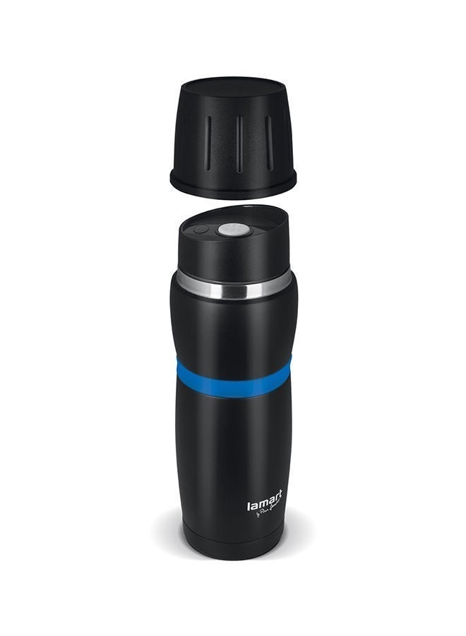 Lamart Vacuum Flask High Quality Stainless Steel 480 Ml Black/Blue - Image 5