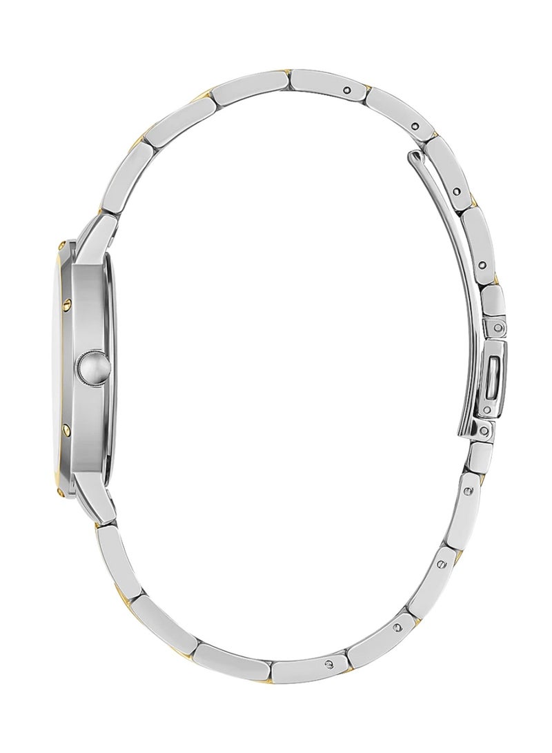 GUESS ساعة نسائية أنالوج كوارتز ذات لونين من الفولاذ المقاوم للصدأ GW0404L2 - 34م - Image 2