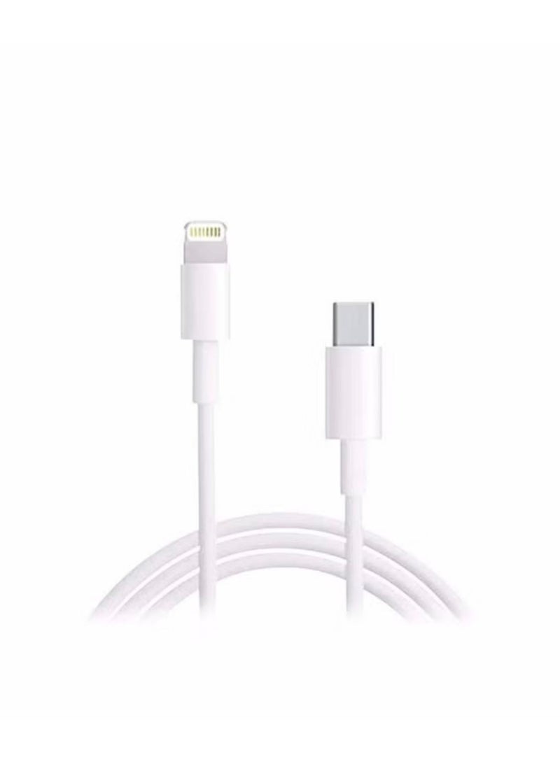 تنبلس شاحن جداري سريع 3 في 1 لجهاز iPhone 20W USB C + كابل USB C إلى USB C + كابل USB C إلى Lightning متوافق مع iPhone 17/17 Pro Max/16/15/14/13/12 أبيض - Image 4