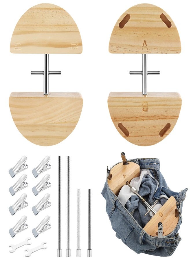 Leriton 2 Pack Jean Pants Waist Extenders 30" to 60" Heavy Duty Adjustable Waistband Stretcher with Rotating Screw for Instant & Long Term Stretch - Image 1