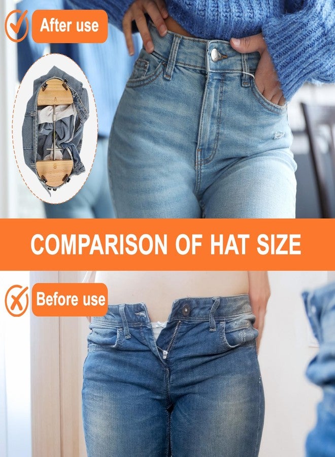 Leriton 2 Pack Jean Pants Waist Extenders 30" to 60" Heavy Duty Adjustable Waistband Stretcher with Rotating Screw for Instant & Long Term Stretch - Image 3