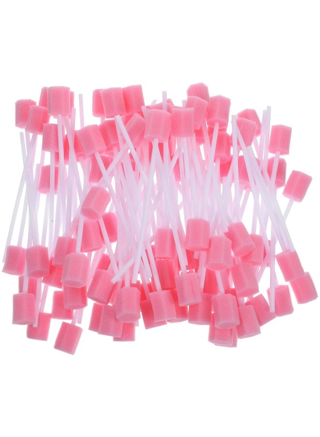 100PCS Disposable Mouth Swabs Sponge - Unflavored, Sterile Oral Swabs Dental Swabsticks for Mouth Cleaning - Image 1