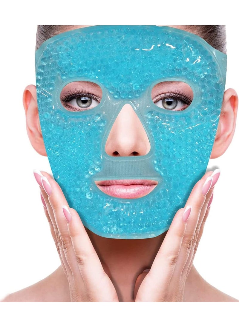 Generic - Cold Face Eye Masks Ice Pack Reduce Face Puff Dark Circles Reusable Cold Hot Gel Face Eye Mask Suitable For Women Facial SPA Cooling Face Eye Mask For Pain Relief Headaches Puffiness - Image 1