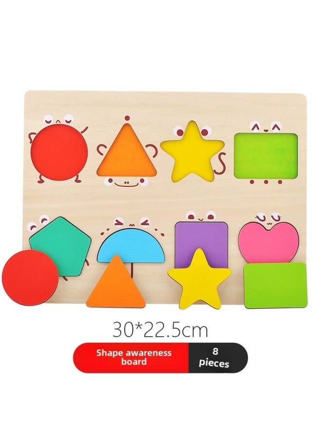 لغز لغز معرفي ثلاثي الأبعاد للأطفال من TOI، ألعاب تعليمية خشبية للتعليم المبكر للأطفال، حروف رقمية للأطفال الصغار. 46-اللون: لوحة قزم TP014 - Image 1