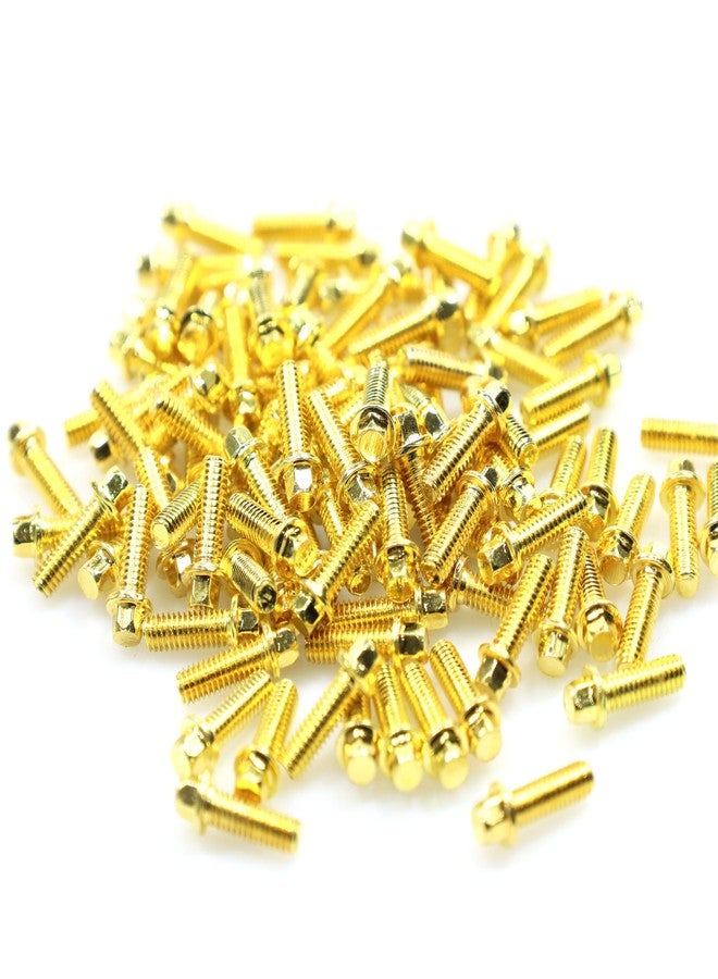 براغي رأس سداسية فولاذية من نوع Treal 1.9 beadlock Wheel M2.5 * 8، عبوة من 100 قطعة (ذهبي) - Image 1