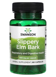 SWANSON Swanson, Slippery Elm Bark , 400 mg , 60 Capsules 