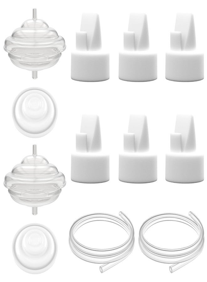 FRUSSONIA Pump Parts Compatible with S1/S2/9 Plus Breast Pump,Replacement Parts Include 6 Duckbill Valves,2 Backflow Protectors,2 Tubing,2 Membranes -12 Pack - Image 1
