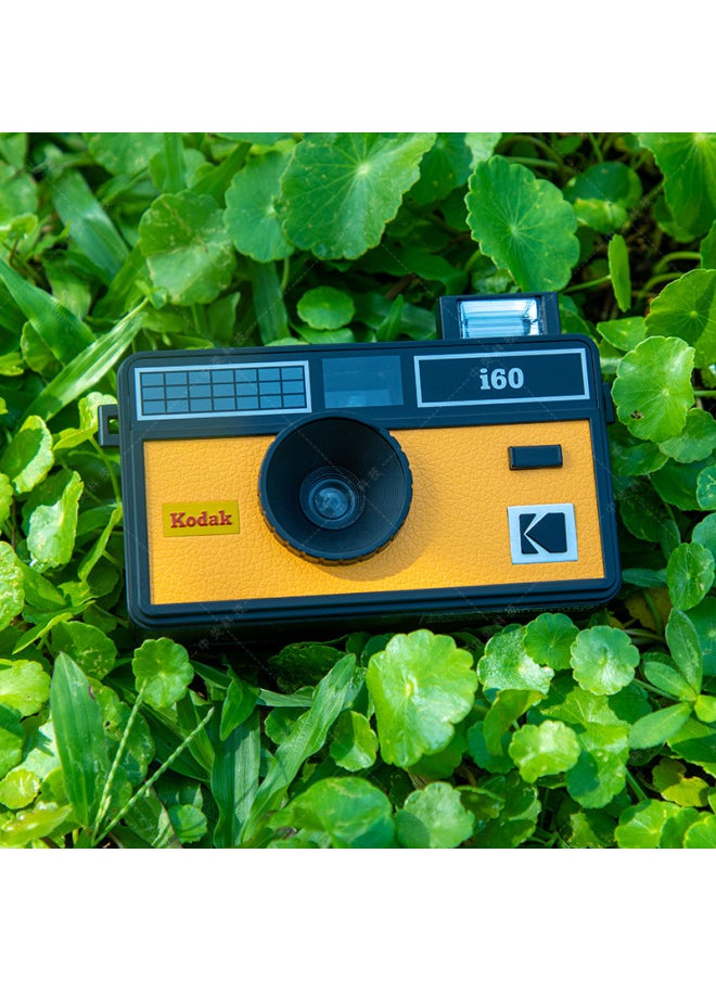 Retro Film Camera Kodak I60 Fool Camera Beginner Student Creative Gift With Flash Reuse-Color:Kodak I60 Sub-yellow  - Image 1