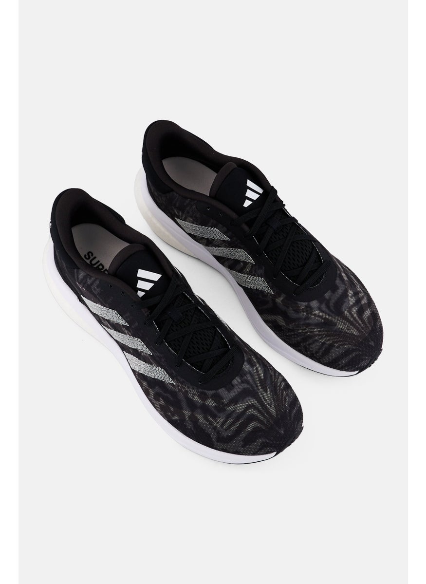 Adidas - Men Super Nova 3 Lace Up Running Shoes, Black - Image 1