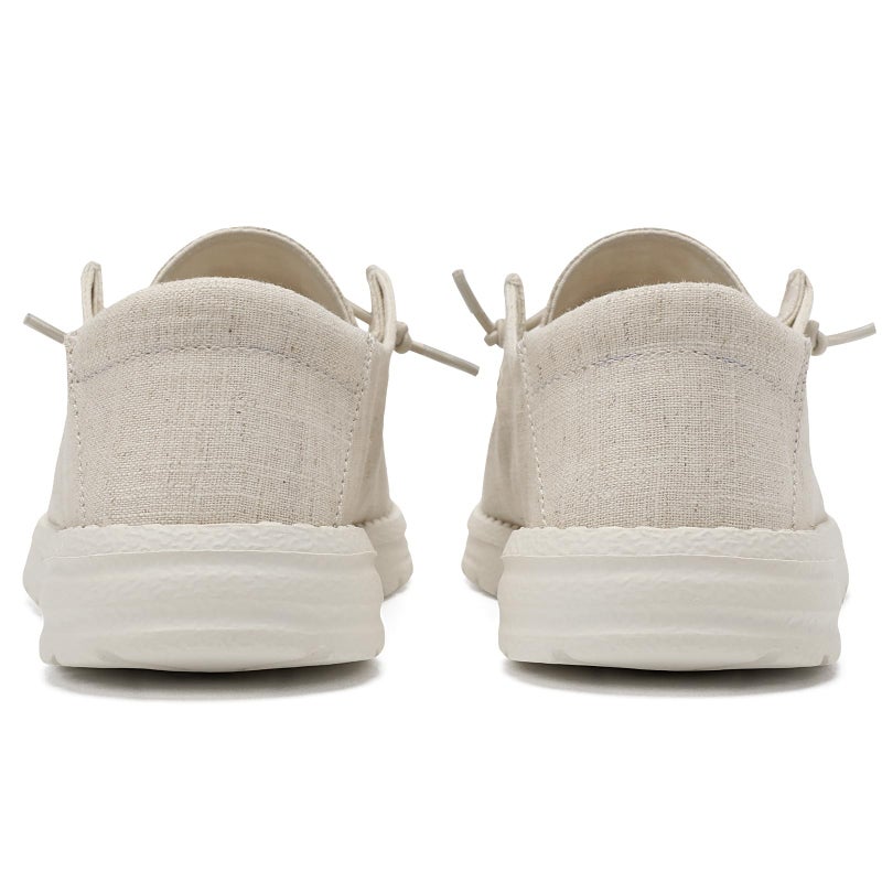 Grand Attack Women's Casual Slip-on Shoes Lightweight Loafers with Breathable Linen and Soft Sole Design for Walking Driving Beige Size 7 - Image 3